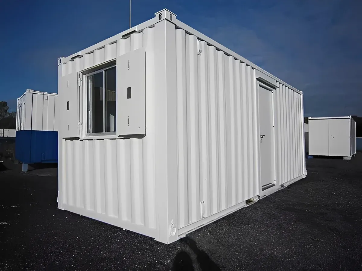 20ft New Build Anti-Vandal Office – White Open Plan Portable Office Unit