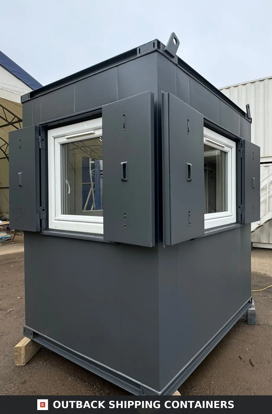 6x6 ft – Gate House Office – Open Plan – Security Hut – Portable Building – Anti-Vandal