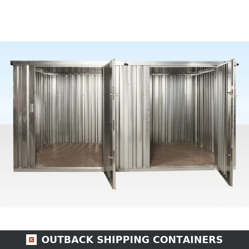 3M X 4.2M Side Linked Flat Pack Container Bundle (Galvanised)