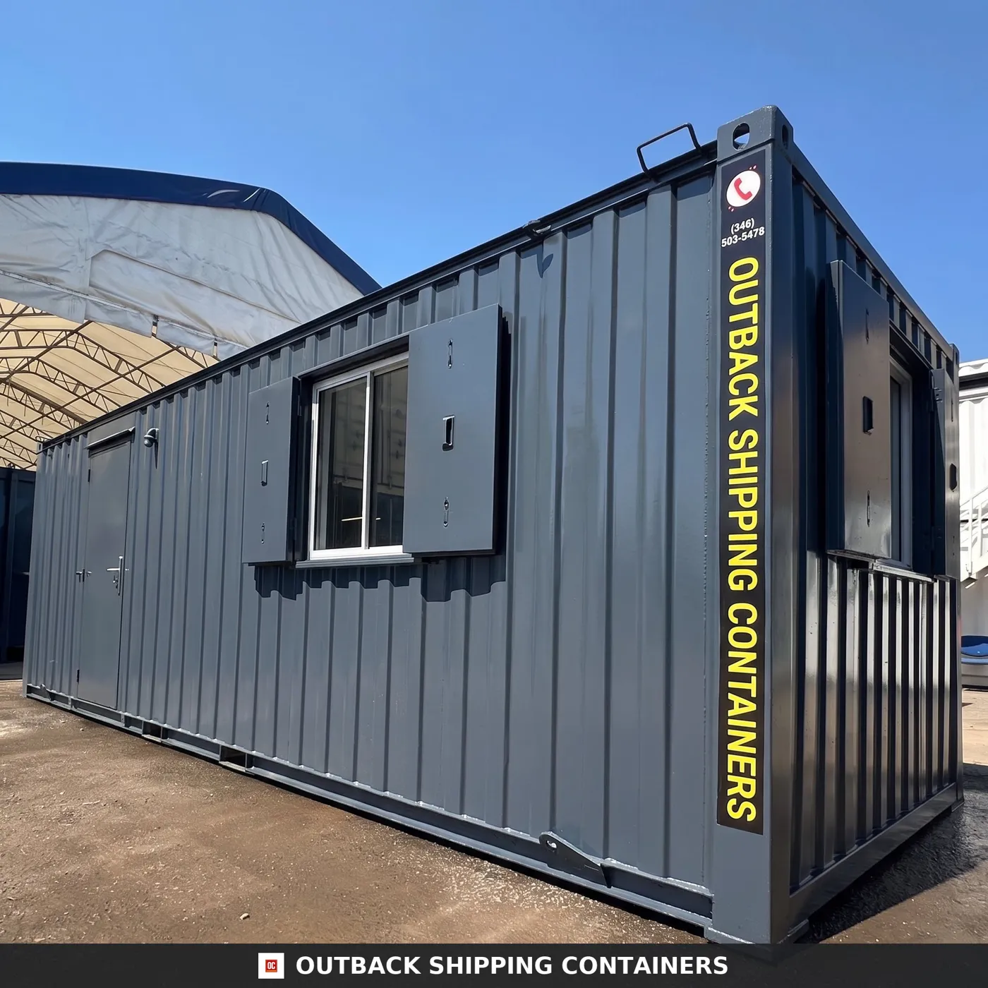 24x9 ft – Open Plan Office – Site Accommodation – Anti-Vandal Cabin