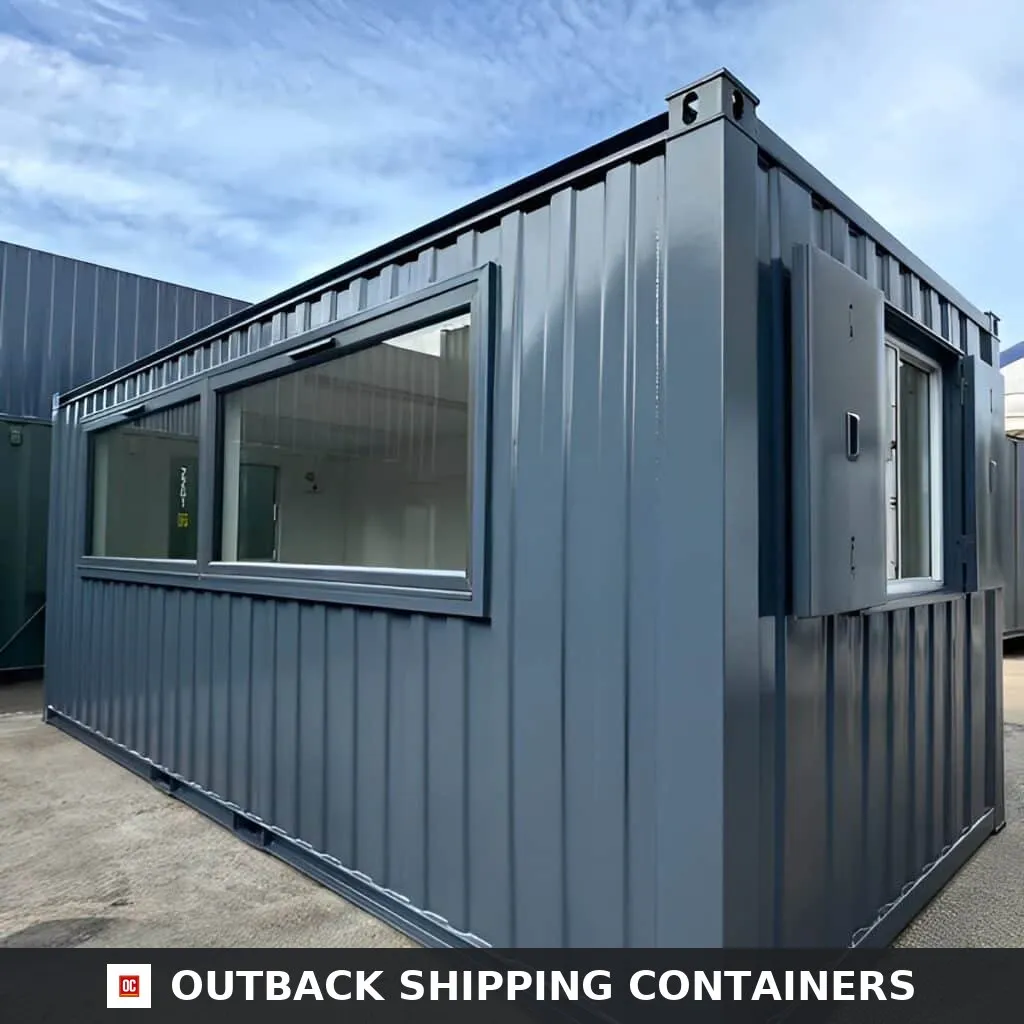 21ft x 8ft Custom Cabin Office / Canteen | Picture Windows | Portable Building