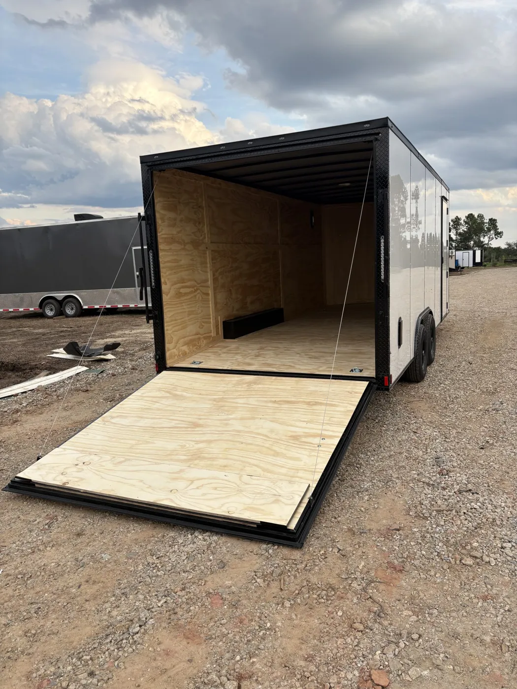Titanium Cargo 8.5×20 White Blackout Enclosed Cargo Trailer