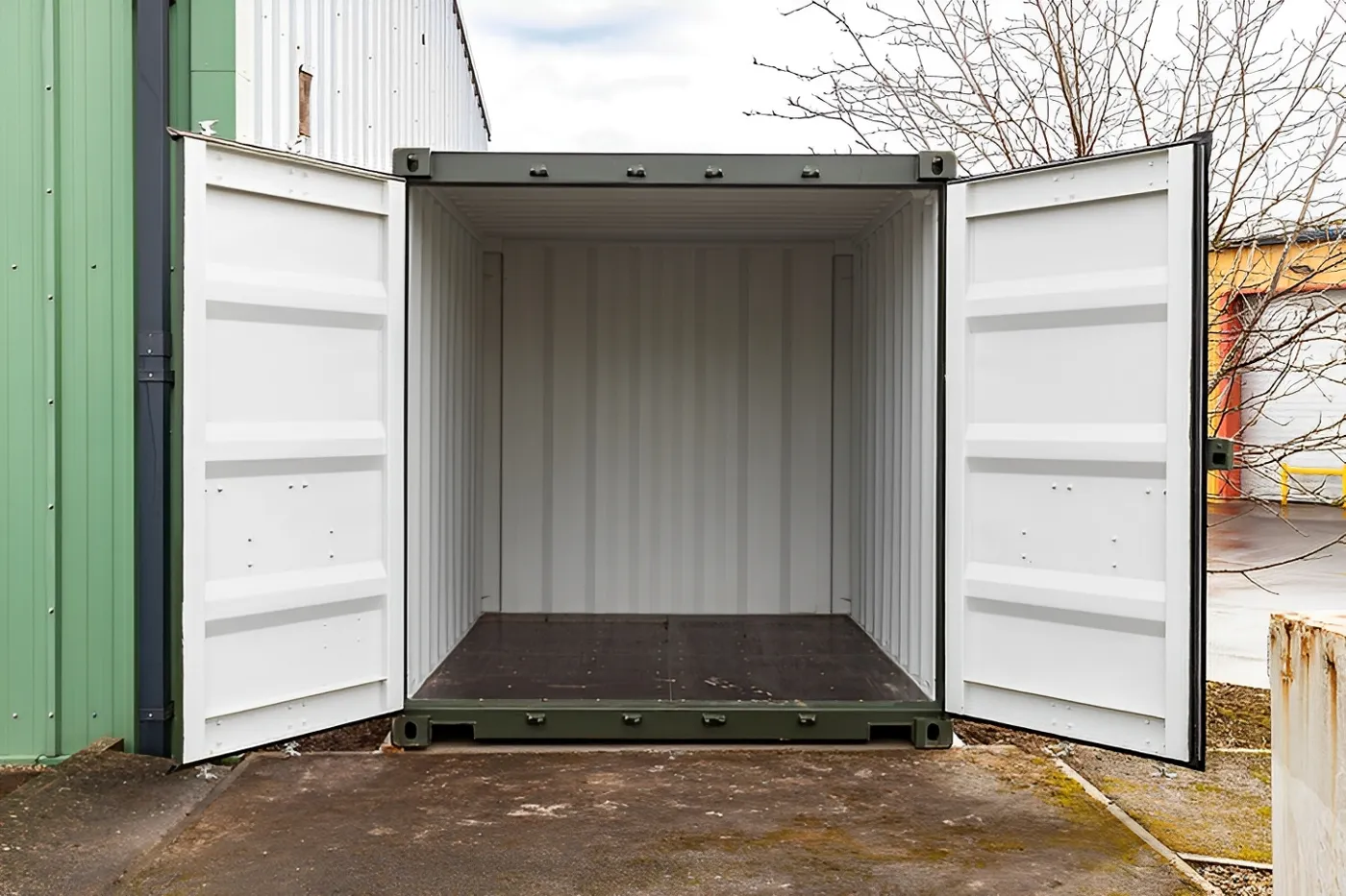 10Ft X 8Ft Shipping Container (One Trip) – Green
