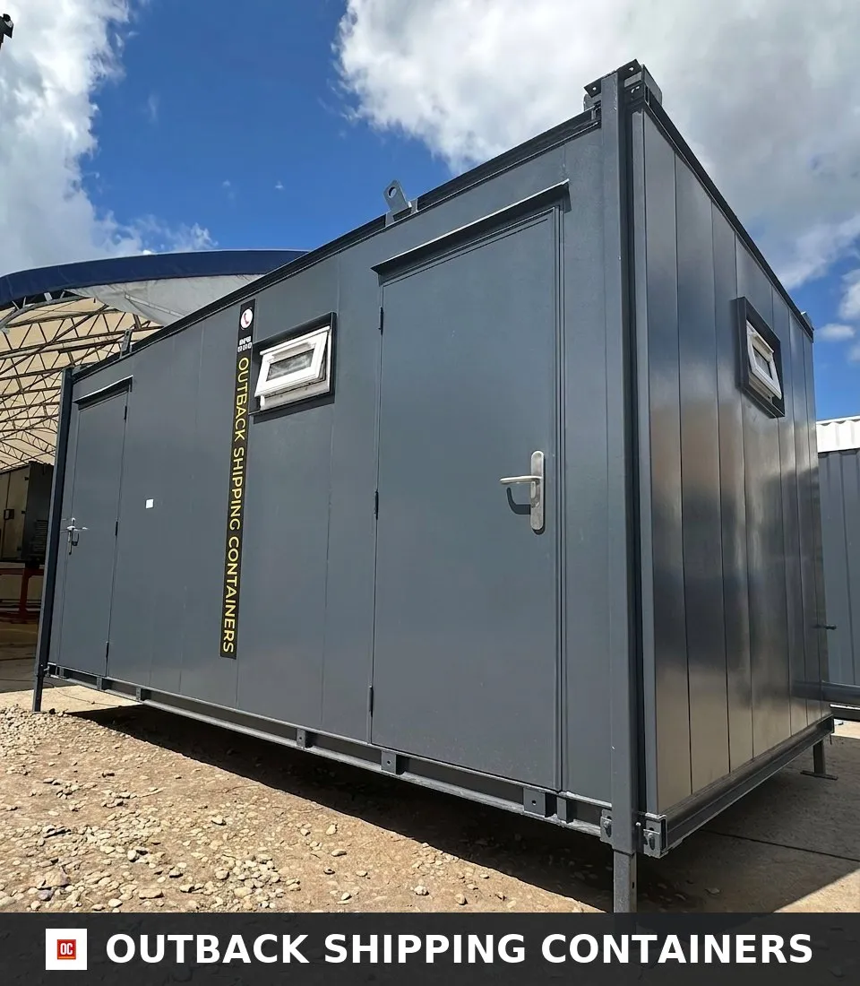3+1 Toilet Block — 16 x 9 ft Anti-Vandal — Portable Toilet Block — No 1114