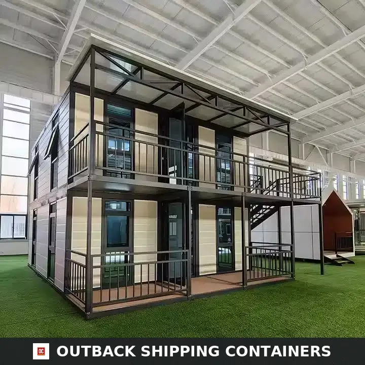 4 Bedroom 2 Story Luxury Modular Container Home Villa – Fully Furnished Prefabricated Portable House with Balcony