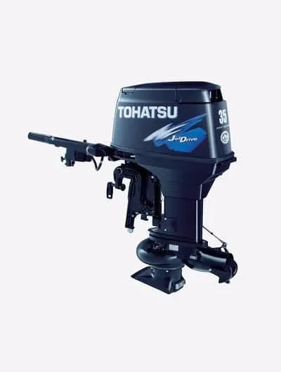 Tohatsu MD3582JETEOL, 35 HP, 20 IN SHAFT, ELECTRIC START ,TILLER,PT&T