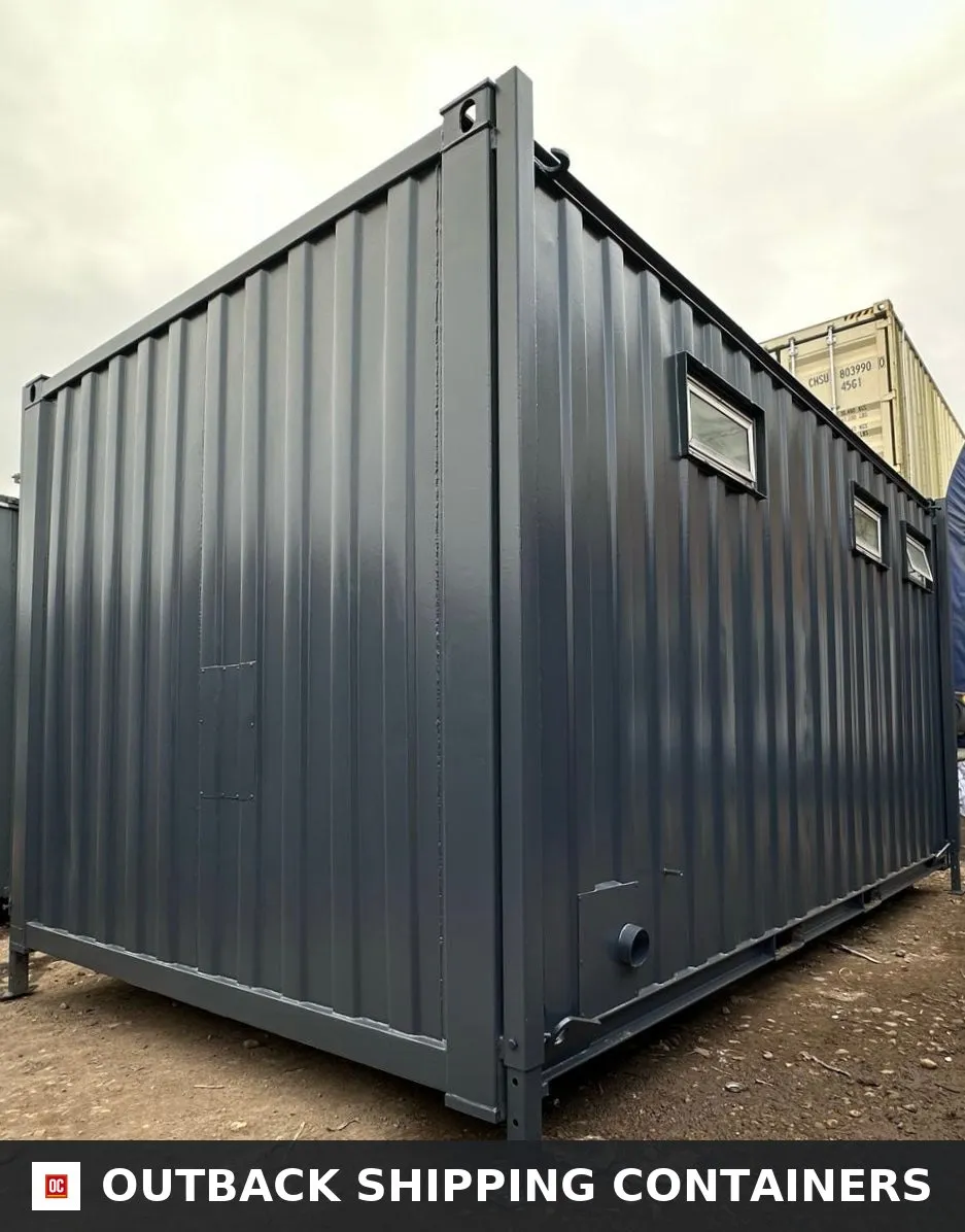 3+1 Toilet Block — 16 x 9 ft Anti-Vandal — Portable Toilet Block — No 1108