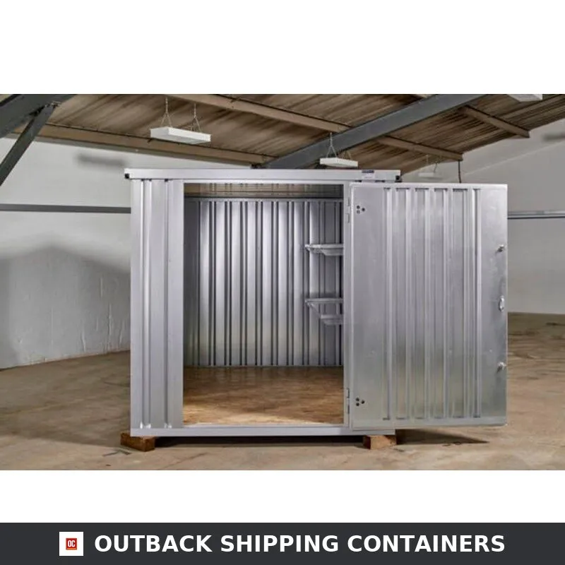 3M X 2.1M Flat Pack Storage Container – Galvanised Steel
