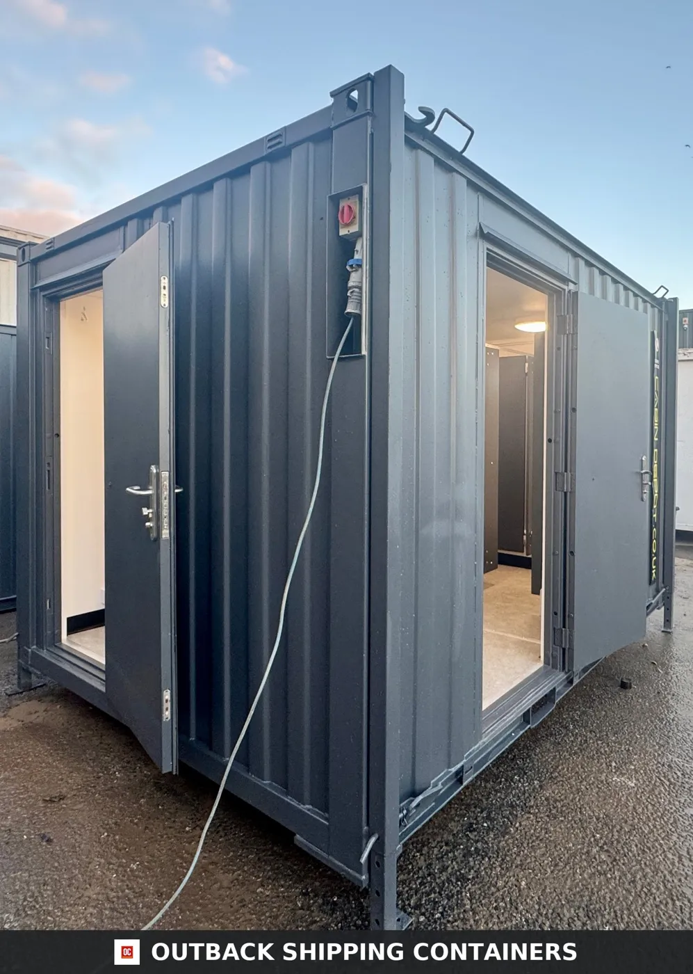 12 x 9 ft Anti-Vandal — 2 + 1 Toilet Block — Premium Portable Welfare — No 1506