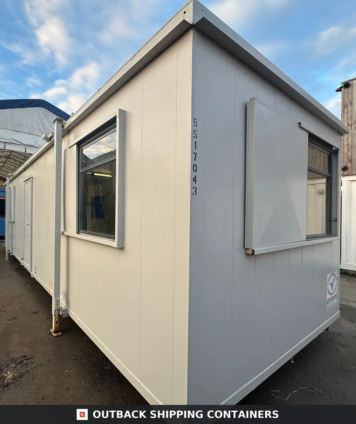 32x10ft — Open Plan Canteen / Office — Portable Anti-Vandal Building — Site Accommodation
