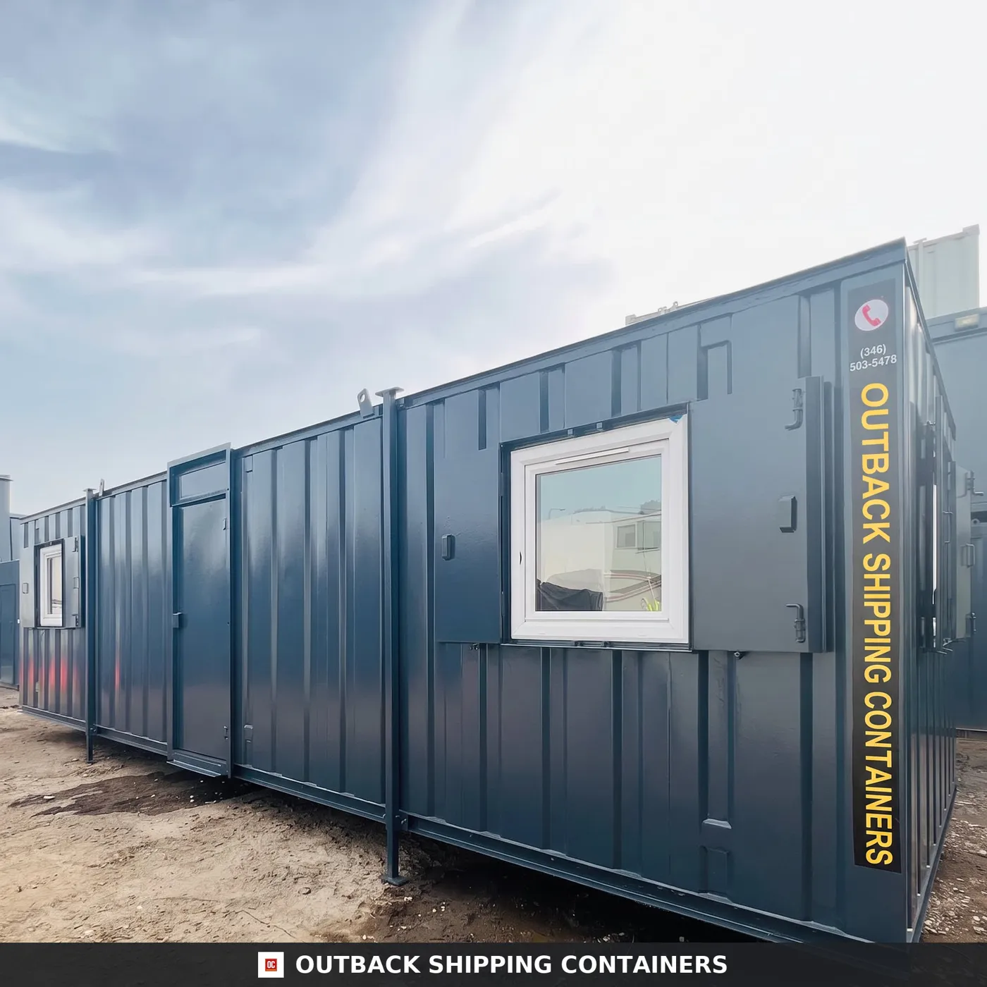 24x8 ft – Open Plan Office – Site Accommodation – Anti-Vandal Cabin