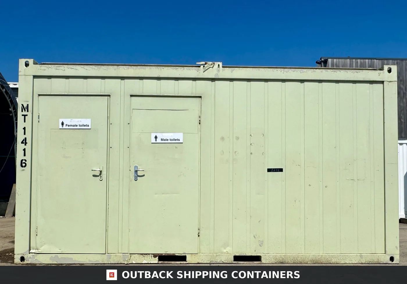 16 x 8 ft — 3 + 1 Toilet Block — Portable Building — Site Accommodation