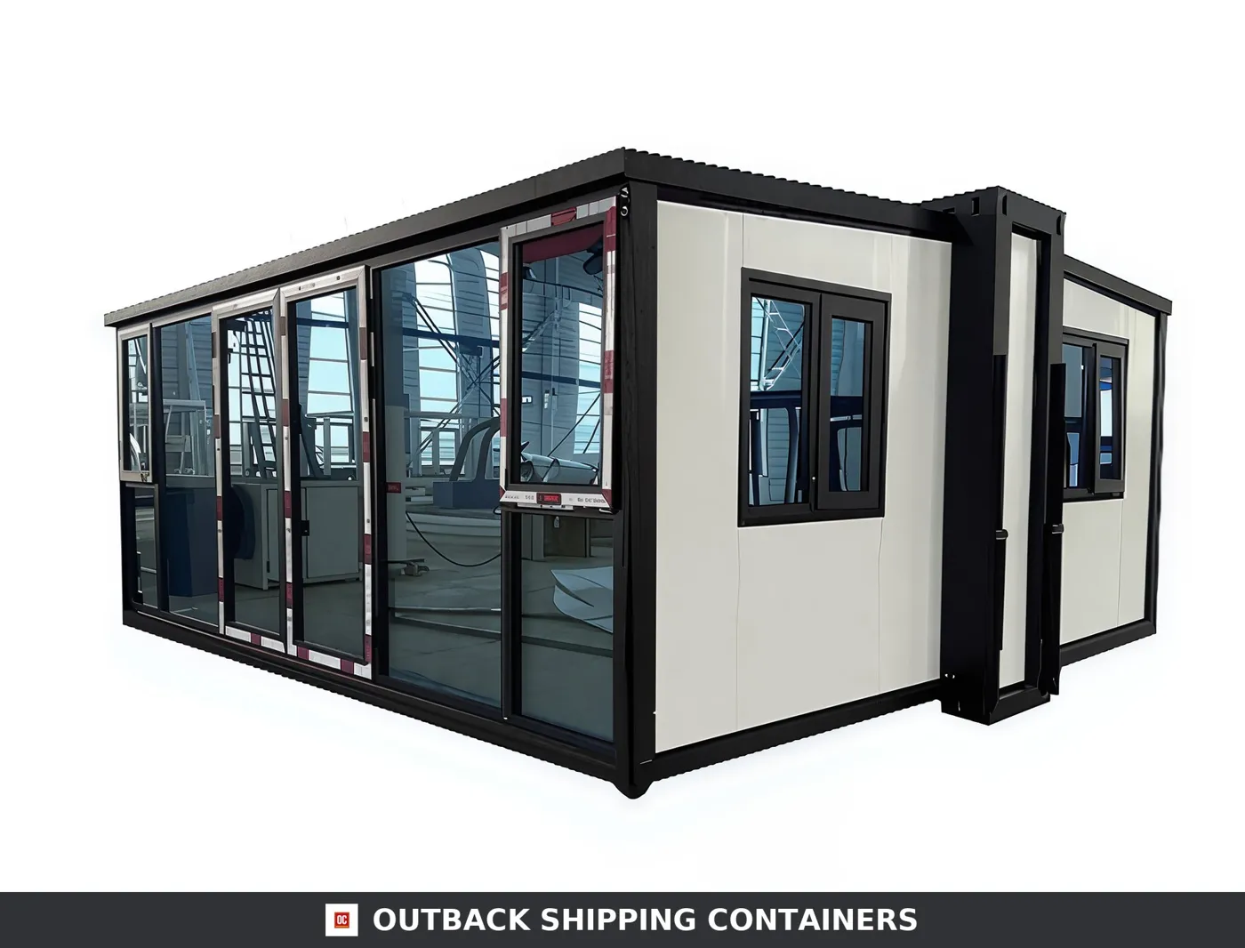 20FT Expandable Open-Space Container Office — Meeting & Conference Room | 385 SF