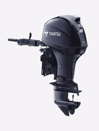 Tohatsu MFS50AETL, 50 HP, 20 IN SHAFT, ELECTRIC START ,TILLER,PT&T