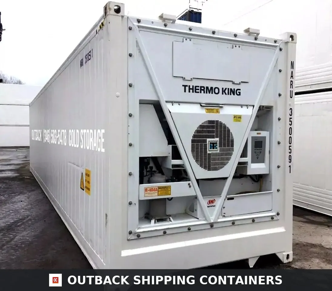 40 Feet Freezer Container Compact Mobile Cold Storage -40°C Reefer Container