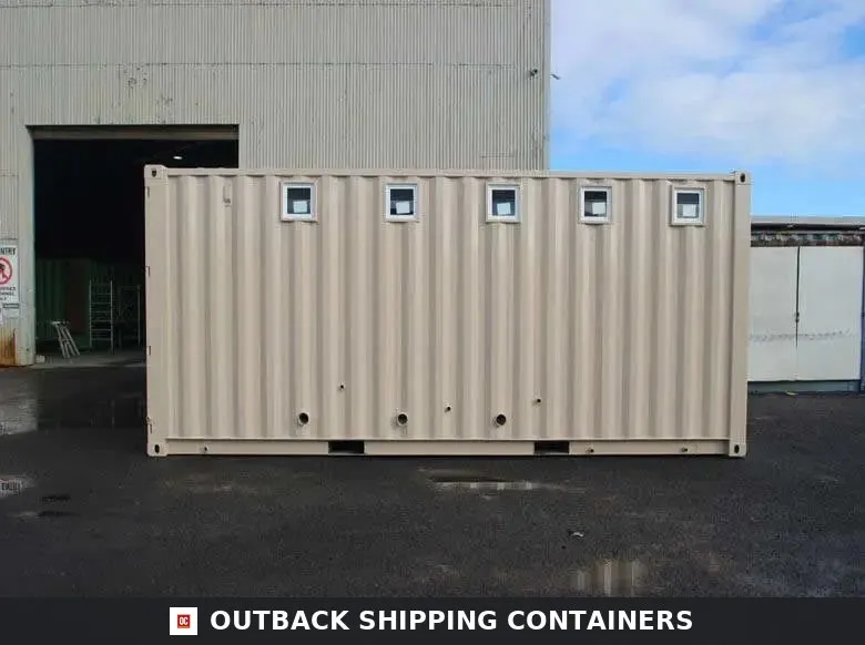 Ablution Blocks – Portable Toilet & Shower Container Units