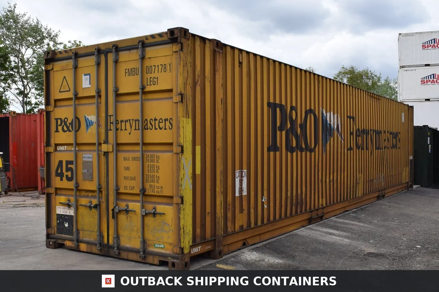 45Ft Hc Used Shipping Container High Cube Wind And Watertight-Cargo Worthy