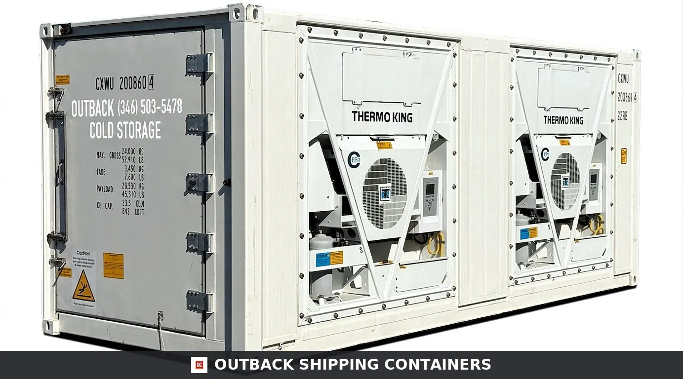 20ft Blast Freezer Container -40°F to 70°F
