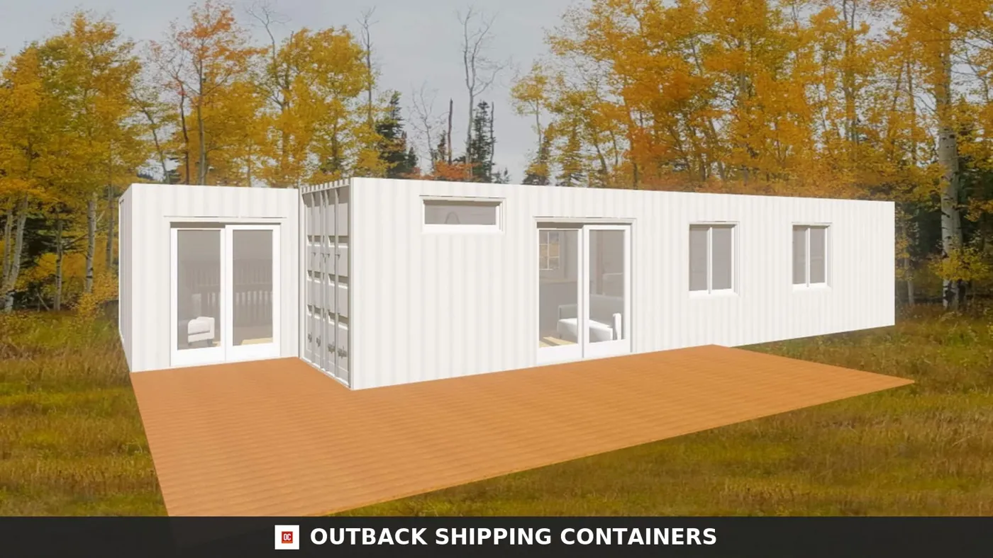 The Huntington – Luxury Two Bedroom Shipping Container Home | Two 40ft + One 20ft Container Home