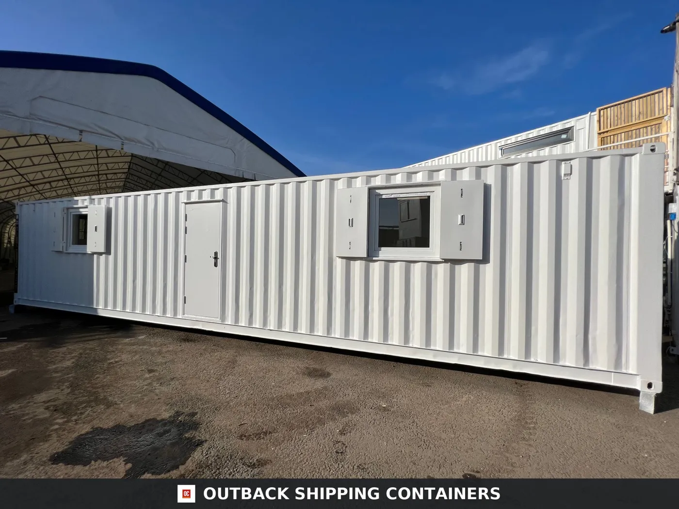 Converted Shipping Container 40Ft — Container Conversion — Open Plan Office — Portable Container Building — Reduced — No 1023