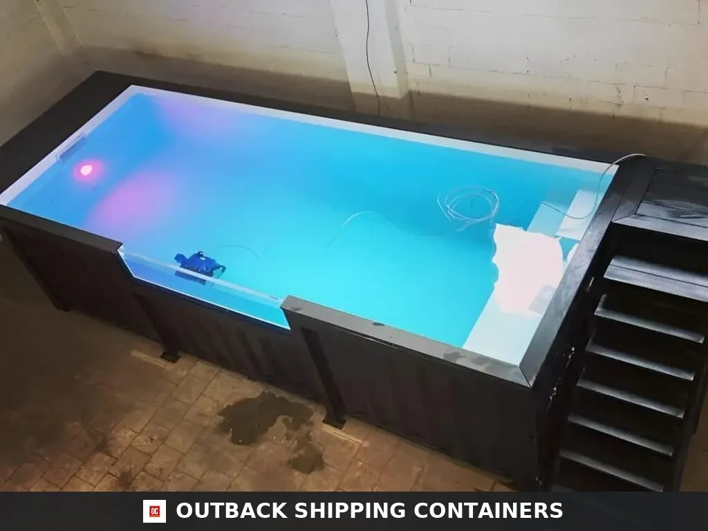 20ft Shipping Container Swimming Pool with Convenient Side Staircase