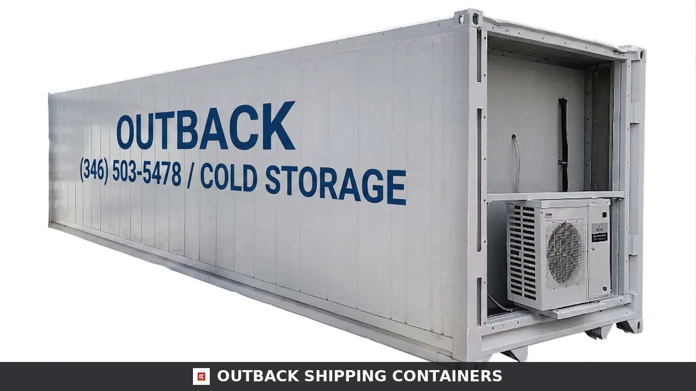 Single-Phase 40ft Refurbished Refrigerated Container Medium Temp