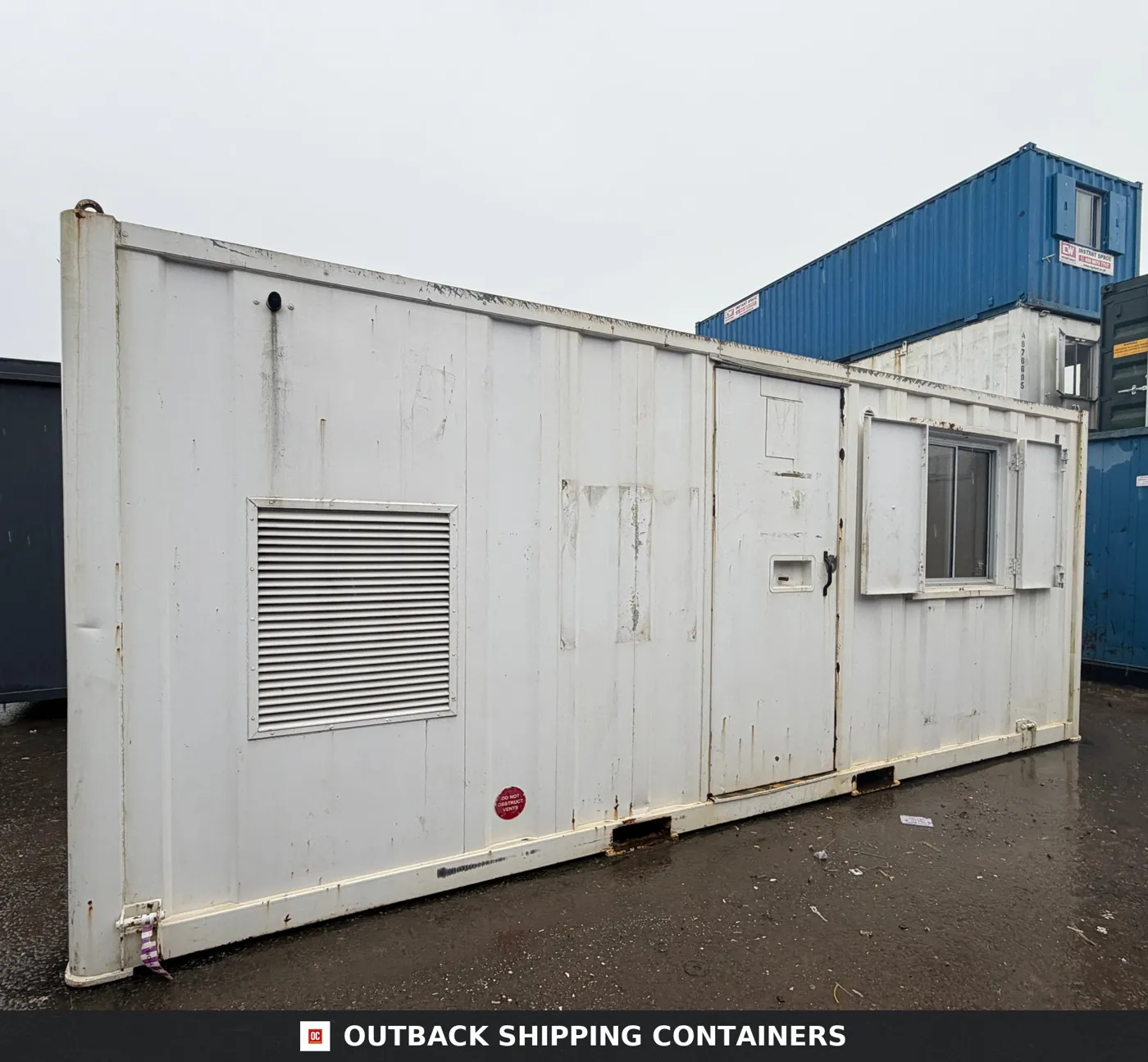 20x9ft — Static Welfare Unit — Toilet, Canteen, Drying Room & Generator 9KVA — Welfare — Anti-Vandal — Building Site Accommodation — Portab…