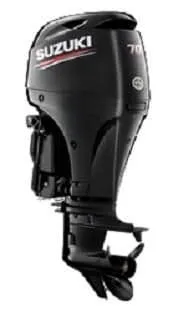 Suzuki DF70ATL2, 70 HP, 20 IN SHAFT, REMOTE, ELECTRIC, BLACK