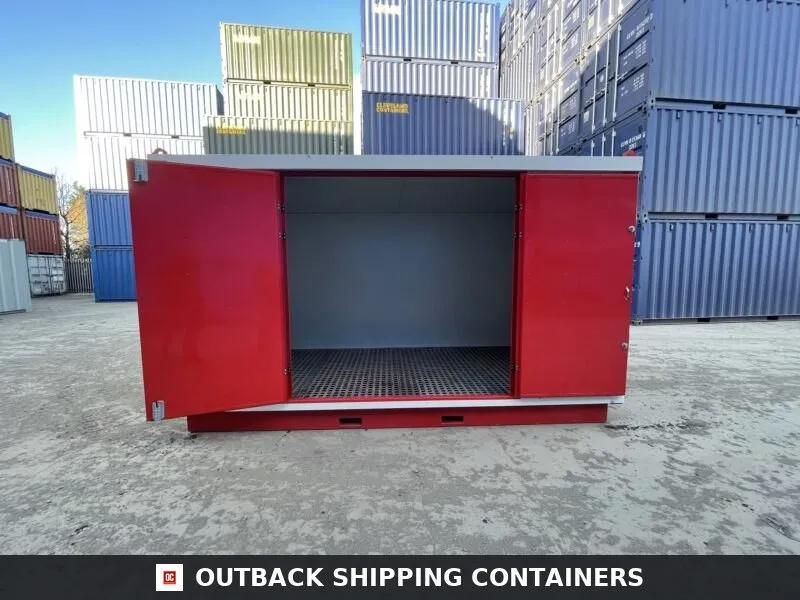 4m x 2m Insulated COSHH Flat Pack Storage Unit