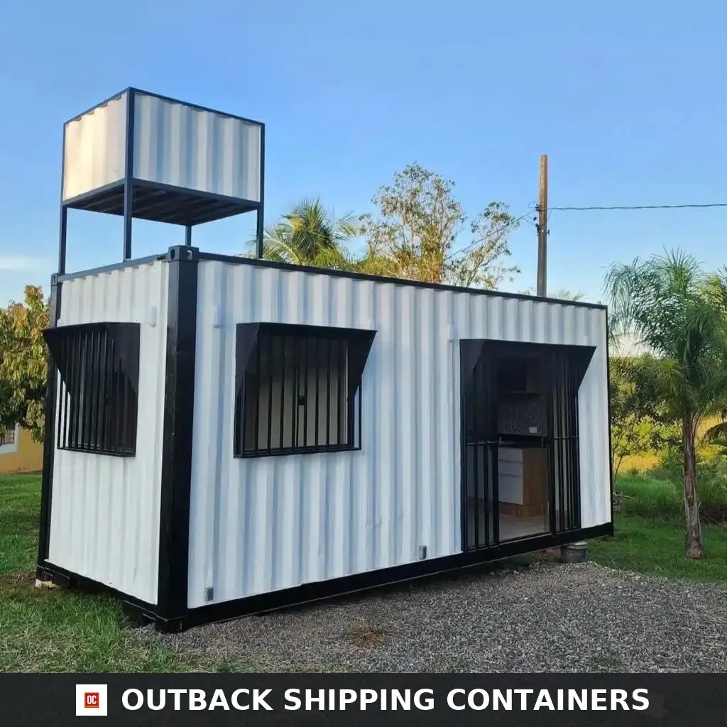Custom 20ft Shipping Container Home With Water Tank