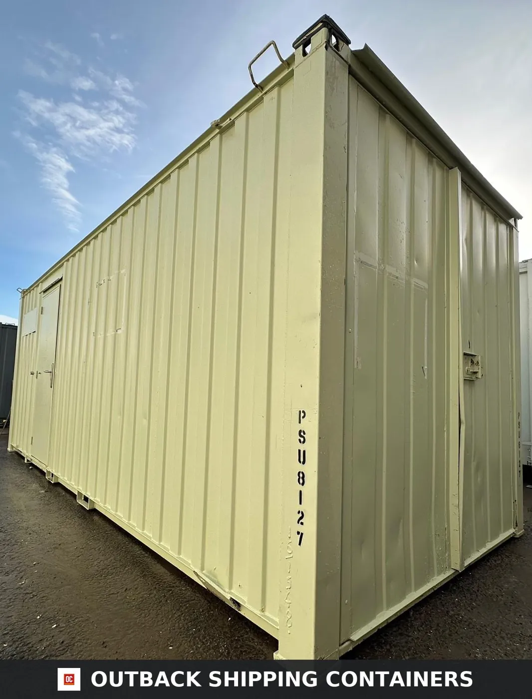 21x8ft — Office & Storage Unit 50/50 Split — Cabin / Container Store — Portable Anti-Vandal Building