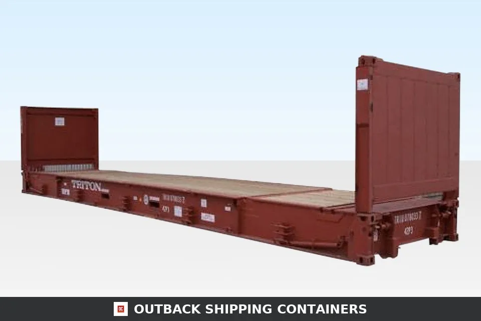 40FT x 8FT Used Flat Rack Shipping Container