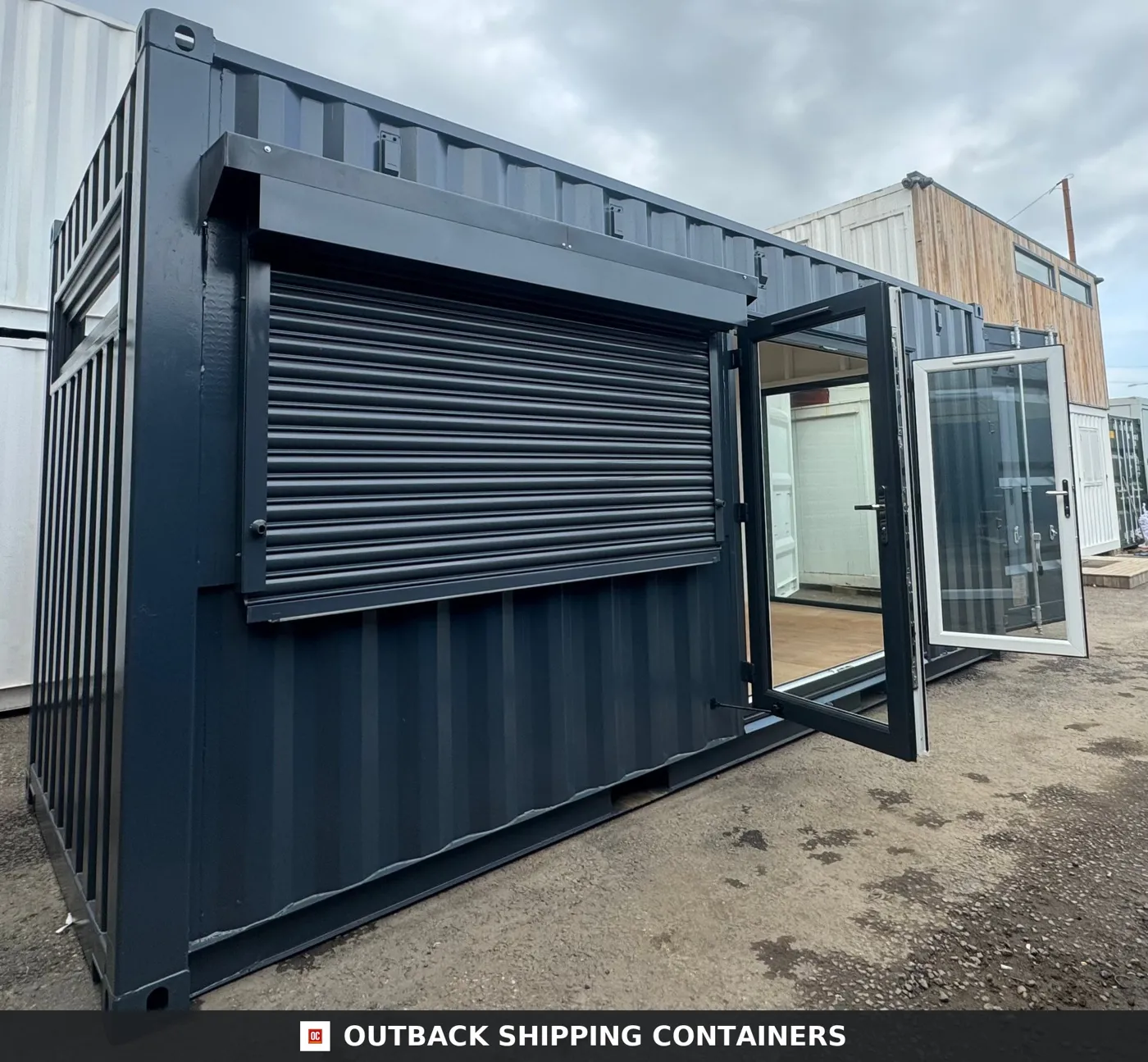 20x8ft CUSTOM SHIPPING CONTAINER CONVERSION — Portable Building — No 1191
