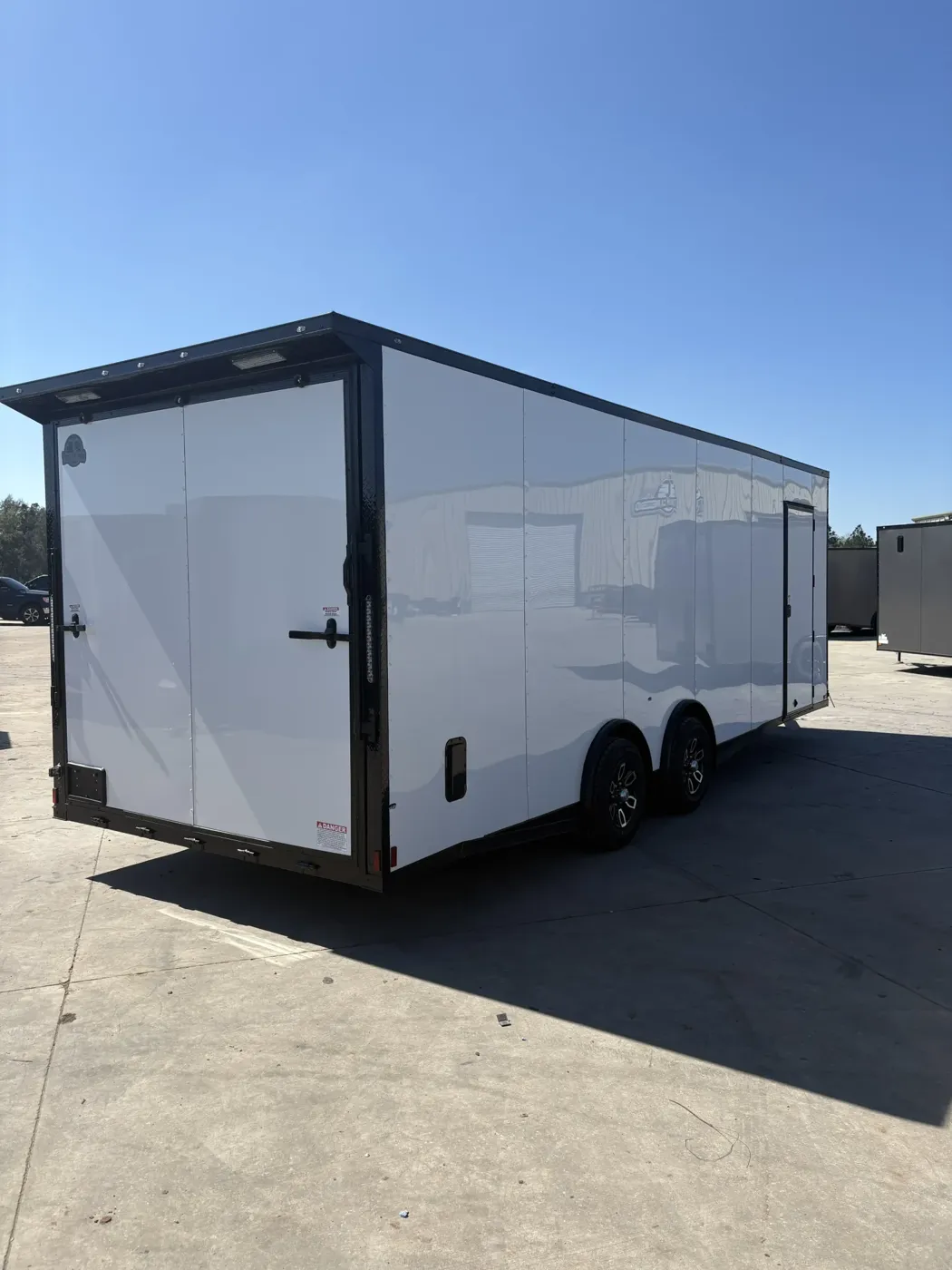 Titanium 8.5×24 White Blackout Spread axle Trailer