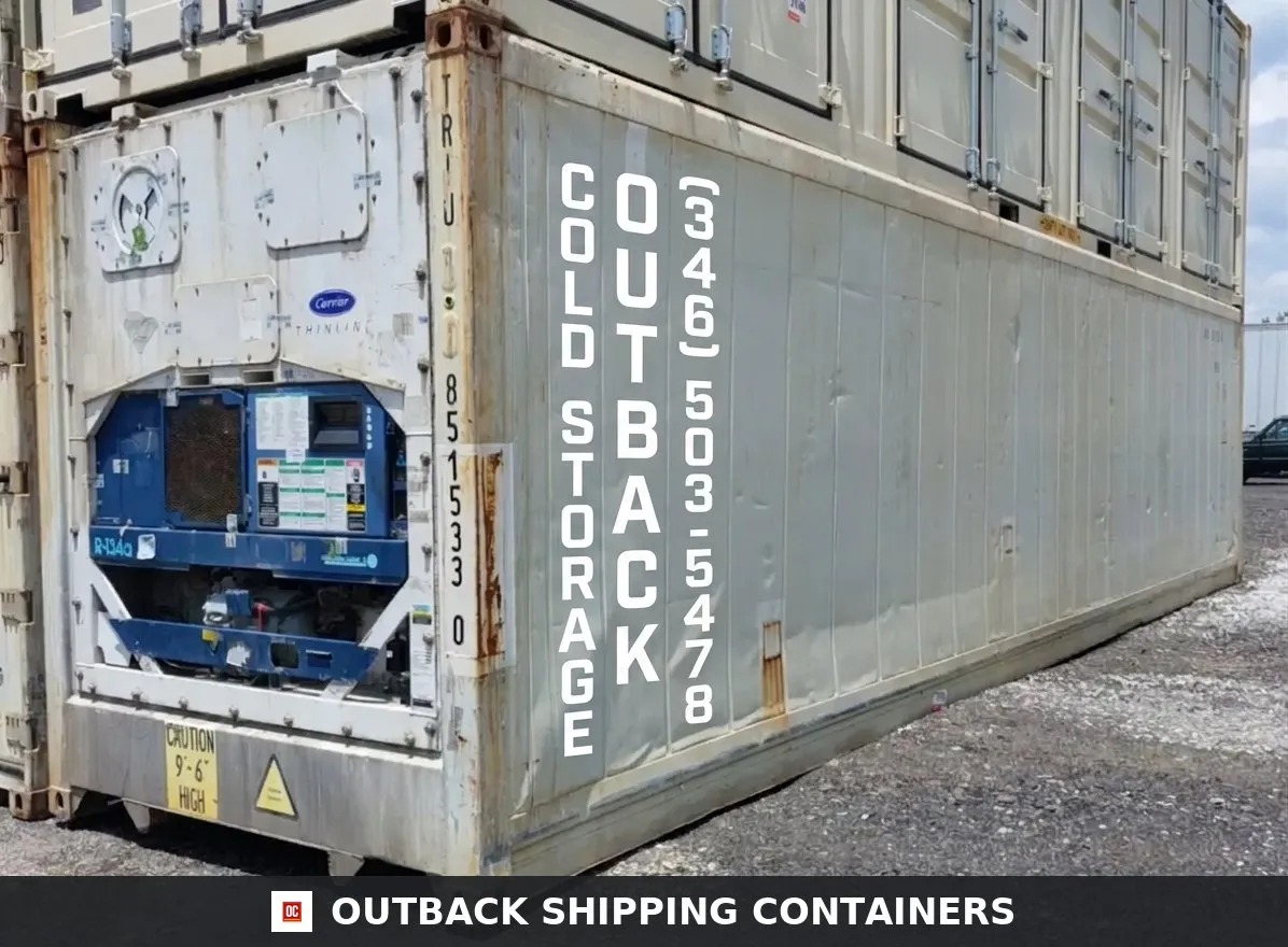 Working 40ft Refrigerated High Cube Reefer Container 2010 Carrier Thinline Used