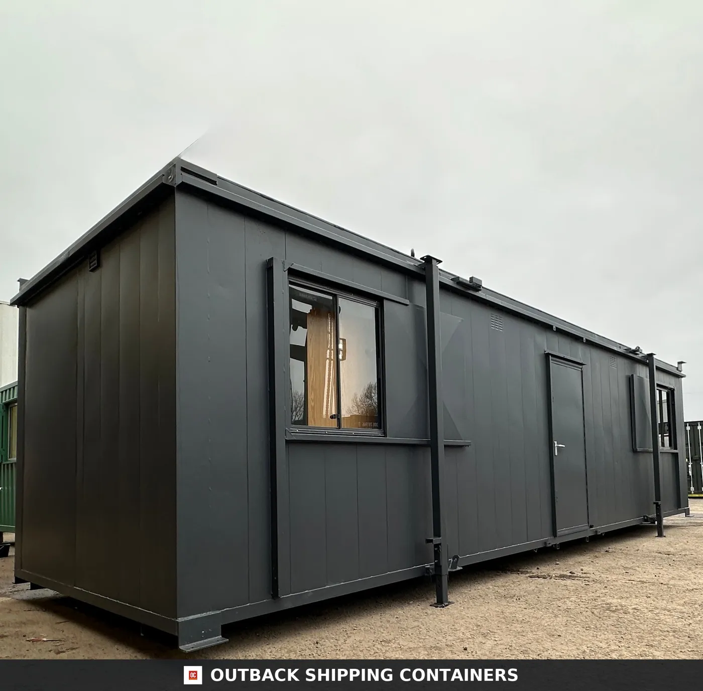 CUSTOM — 32 x 10 ft Cabin — Office/Canteen — Kitchenette — 1+1 WC/Wash Room — No 718