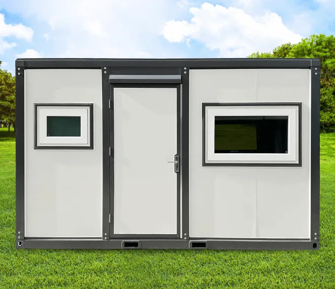 13ft Grey & White Portable Container Office