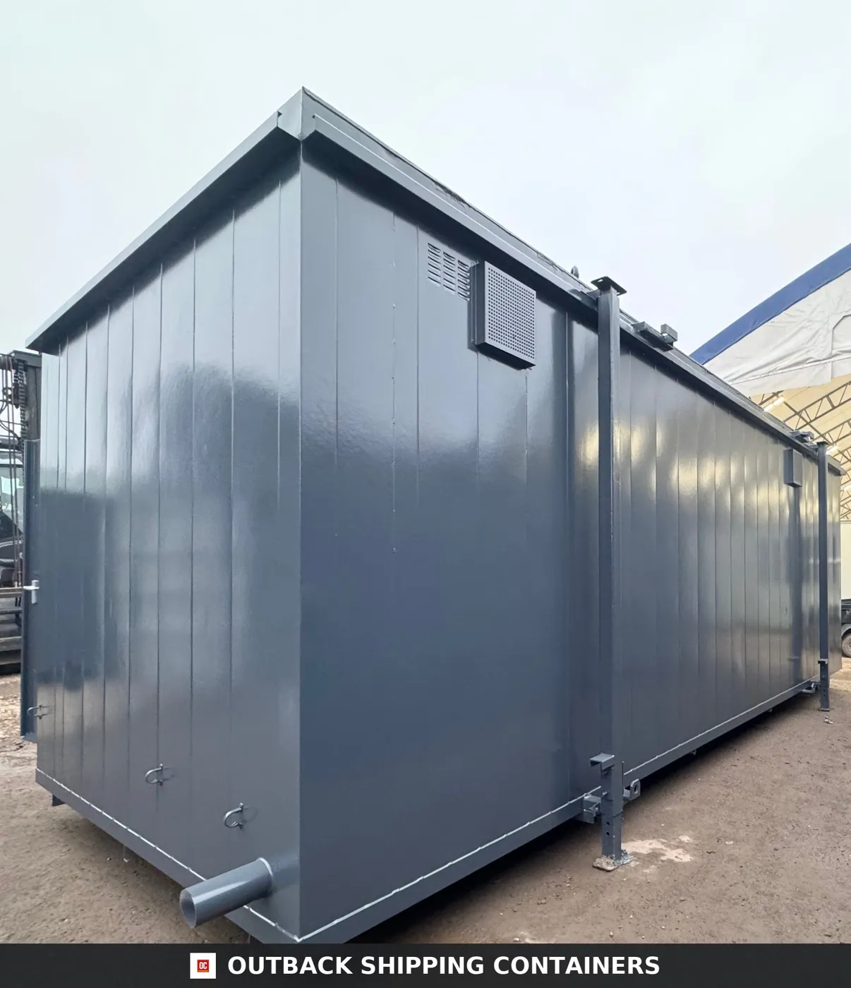 24 x 9 ft — 4 + 1 Toilet Block — Anti-Vandal Portable Site Accommodation — No 768