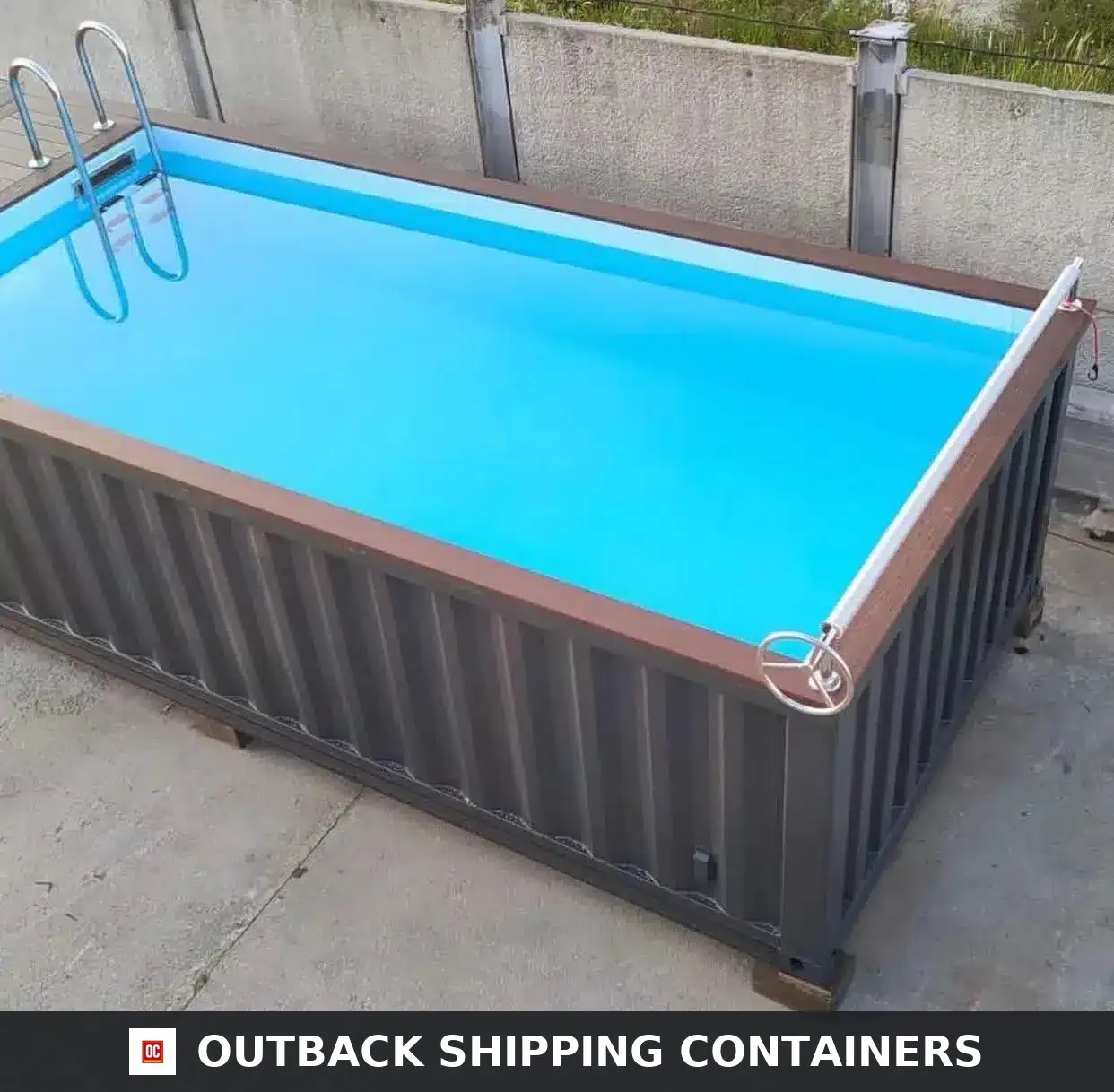 20ft Container Swimming Pool – Steel Container Pool with Filtration System