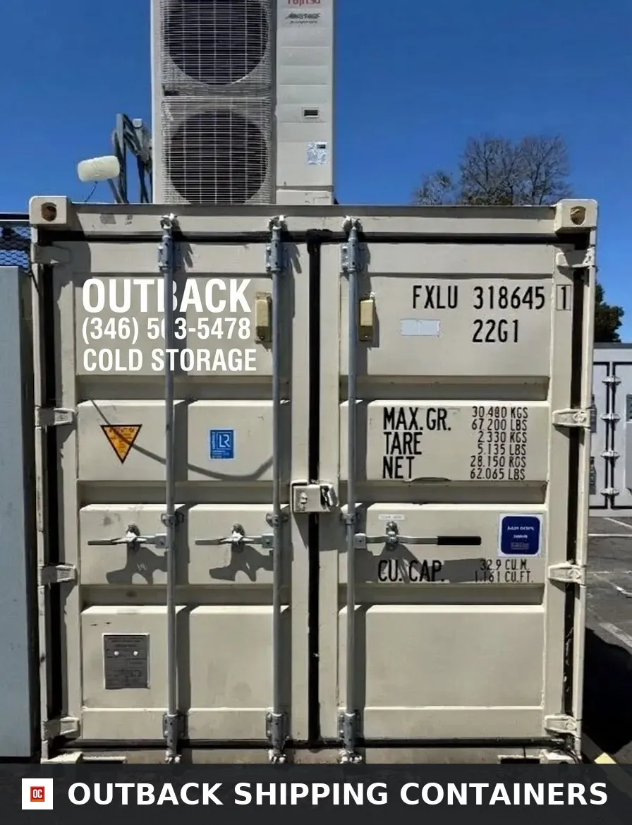 Refrigerated 20′ Conex Shipping Container – Used