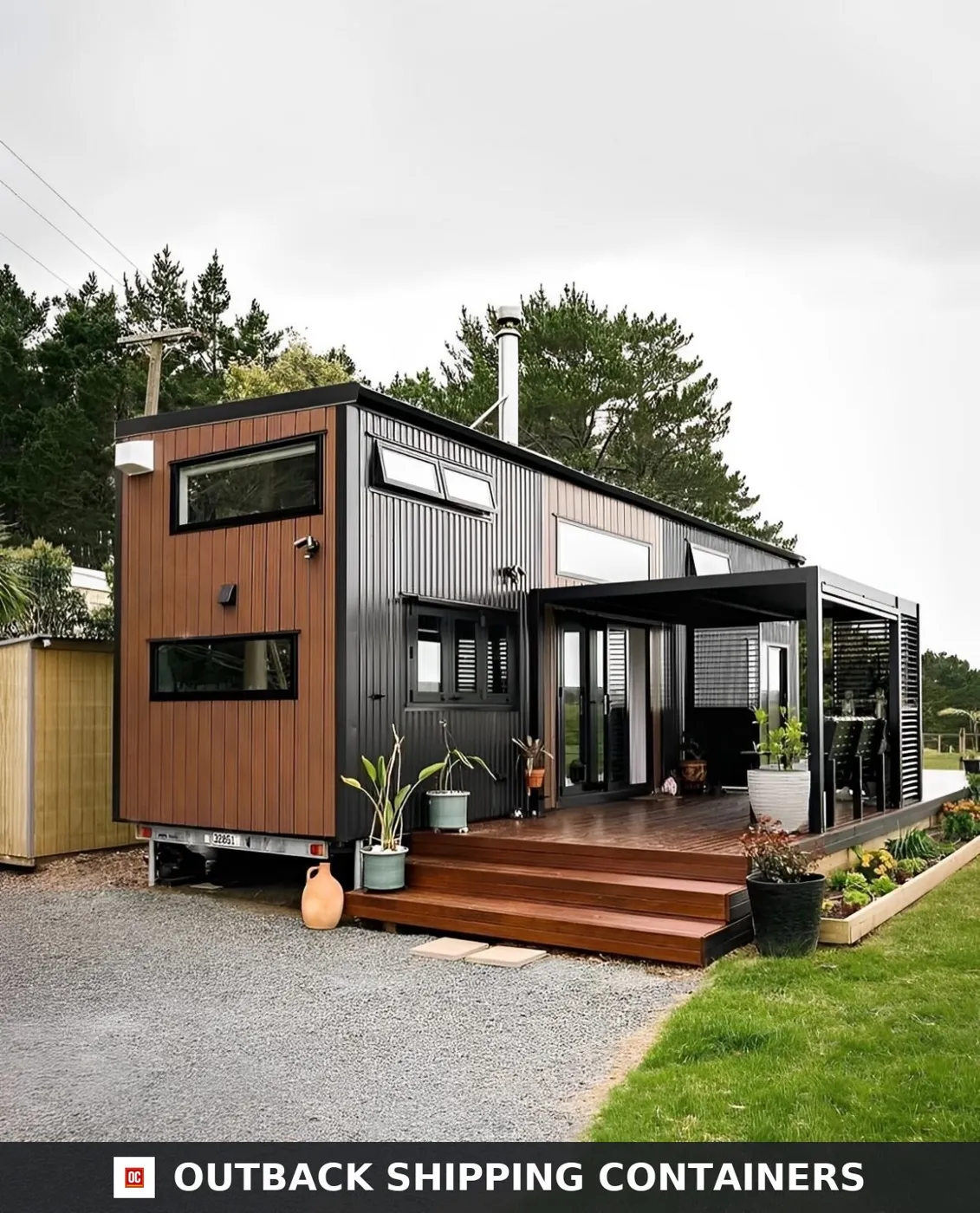 Luxury 40ft prefab container house with easy-folding sandwich panels