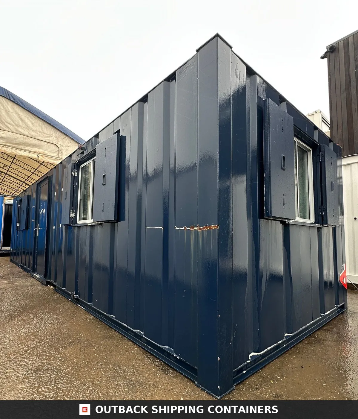 32x10ft — Canteen / Office — 2 Rooms — Building Site Accommodation — Portable Anti-Vandal