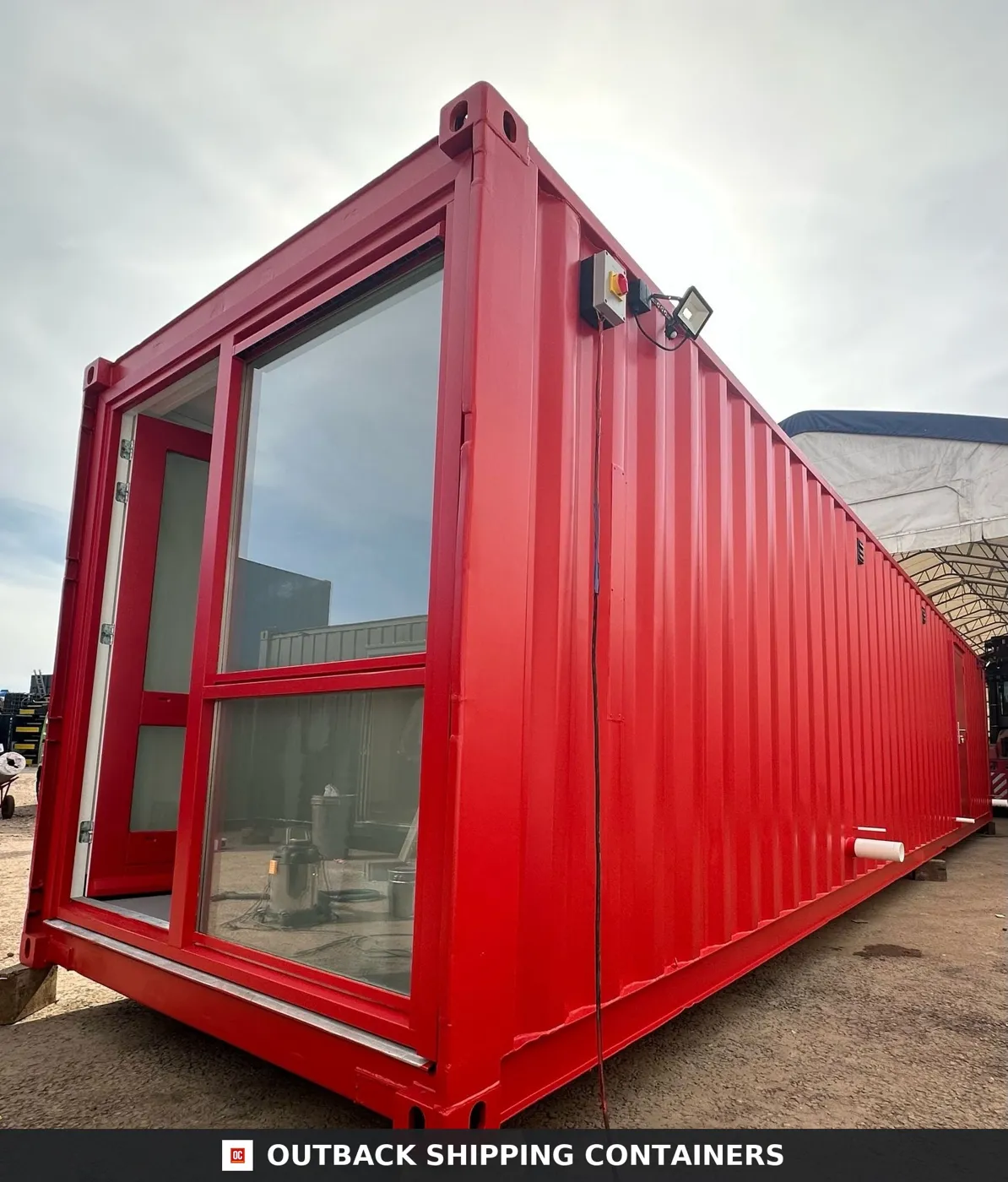 40 x 8 ft CUSTOM — Shipping Container Conversion — Mens/Ladies + Showers — Welfare — No 1476