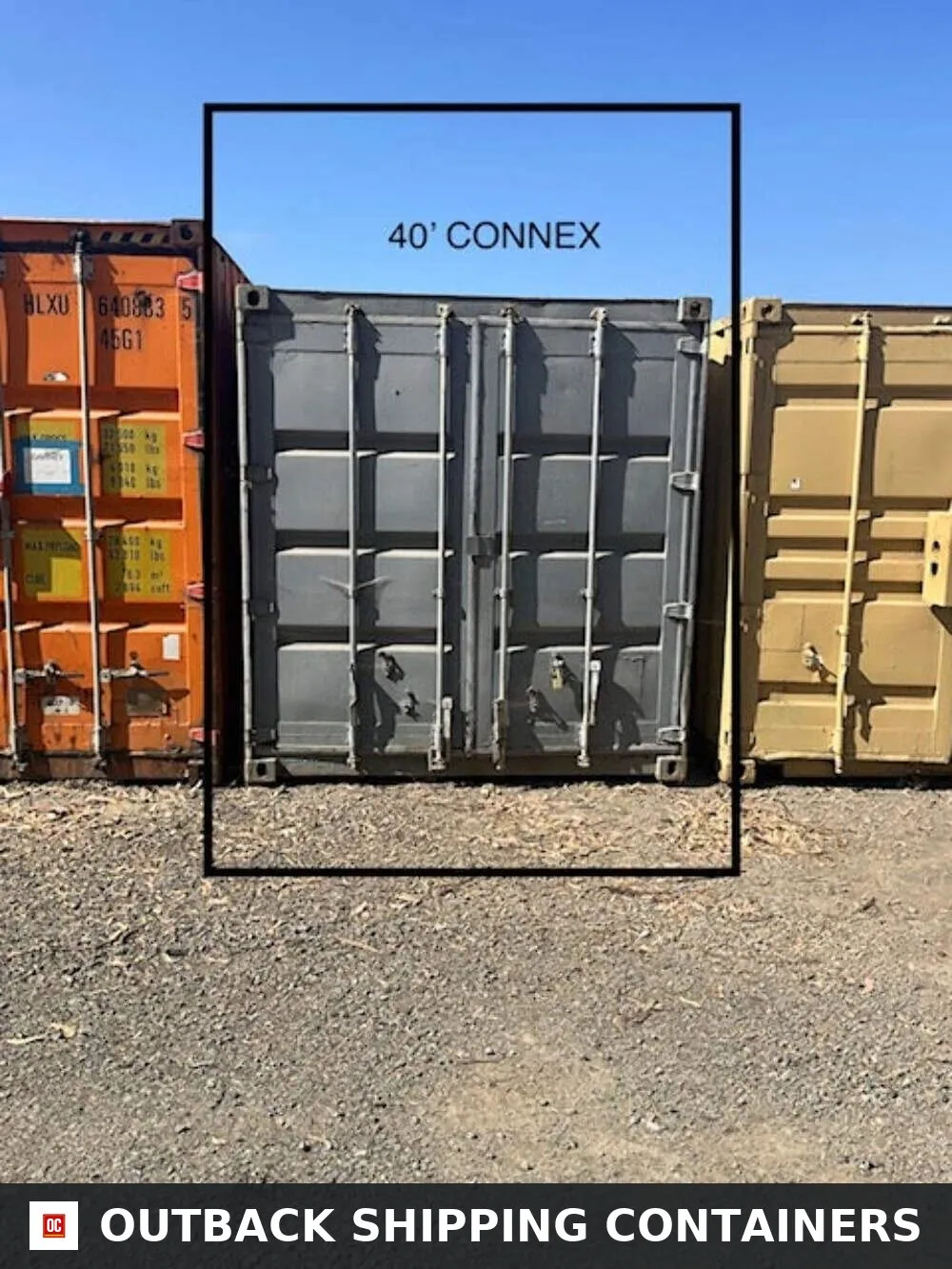 Used 40ft Cargo Container Double Doors 40′ x 8′ x 8′ 6″