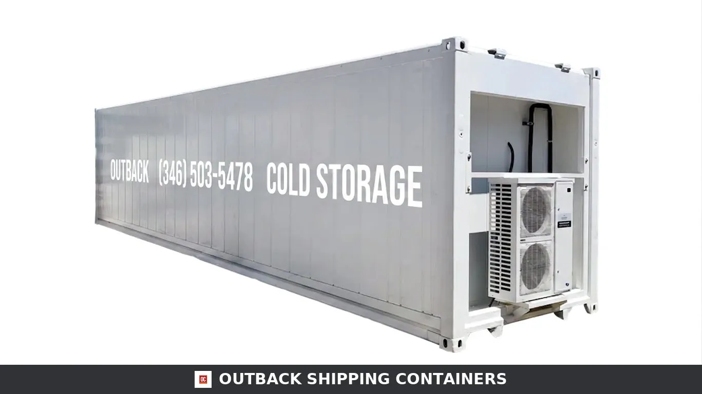 Single-Phase 40ft Refurbished Refrigerated Container Low Temp