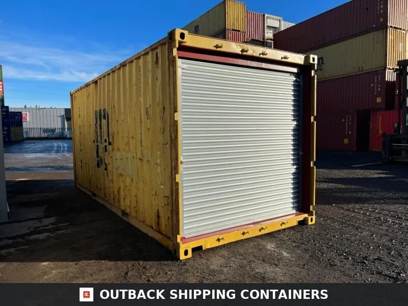20ft Used Shipping Container with Roller Shutter Door