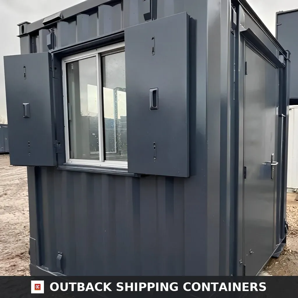 7Ft x 7Ft Shipping Container Office | Portable Building | Anti-Vandal Building