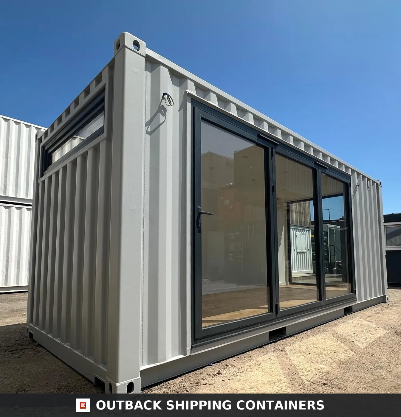 20x8ft CUSTOM SHIPPING CONTAINER CONVERSION — Portable Building — Garden Office — No 1237