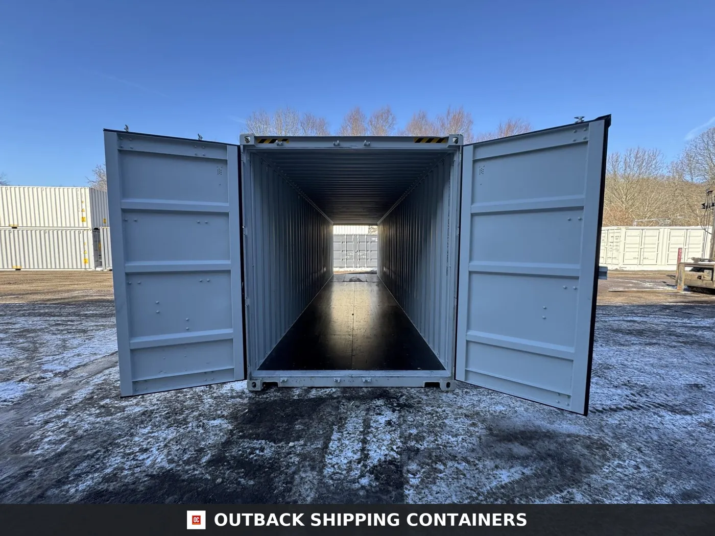 40ft New High Cube Shipping Container – Wind & Watertight – Gray – Unit DSZU490326-6