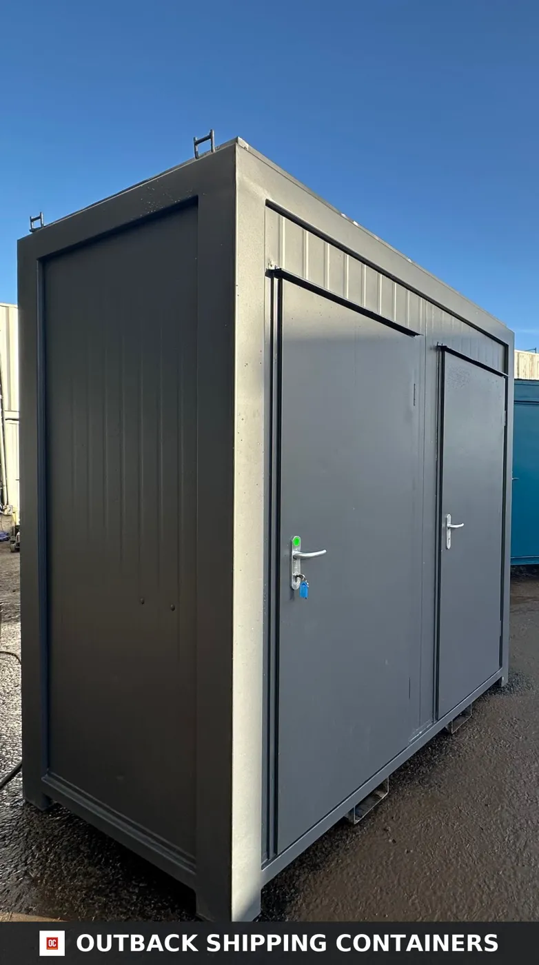 Double Toilet Block — Male/Female WC — 8 x 5 ft — Refurbished Portable — 1+1 Toilet — No 1388